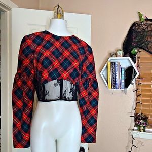 Plaid Asos Top